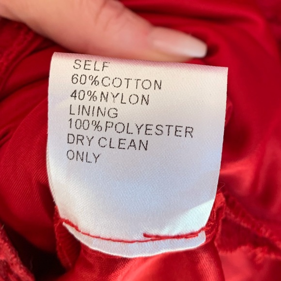 TADASHI SHOJI Filigree Embroidered Lace Red Cocktail Dress, NWOT, Size 12 - Picture 13 of 15